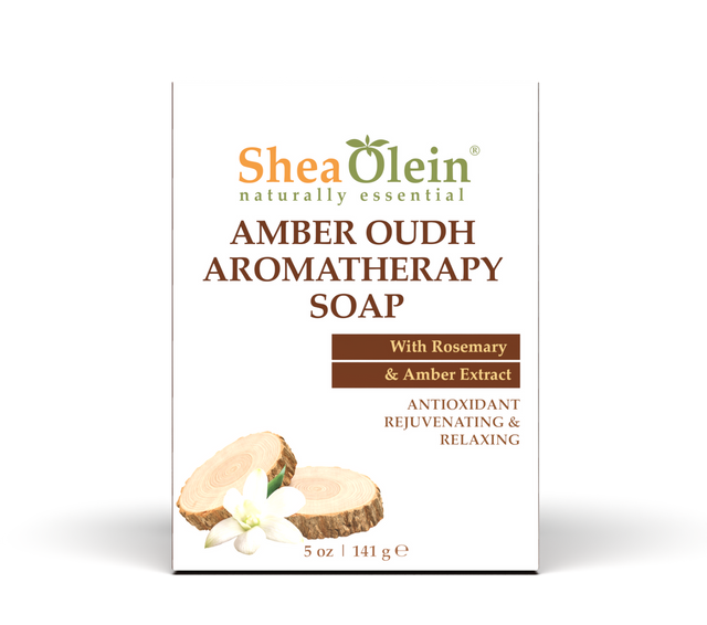 Amber Oudh Aromatherapy Bar Soap with Rosemary & Amber Extract 5oz