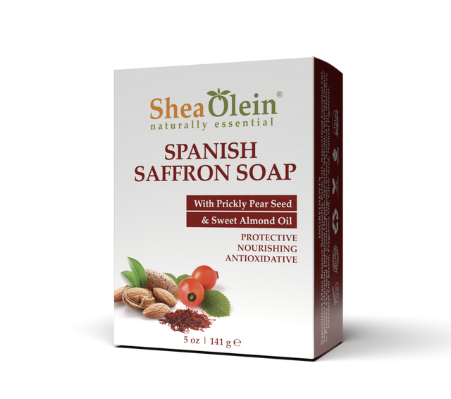 Spanish Saffron Soap with Prickly Pear Seed & Sweet Almond Oil 5oz