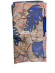 African print fabric with foil pattern